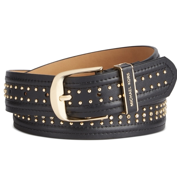 Michael Kors Accessories - 🆕️Michael Kors black studded leather belt